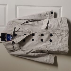 Authentic Burberry Blue Label Beige Trench Coat, Size 38 (US Size 2), EUC